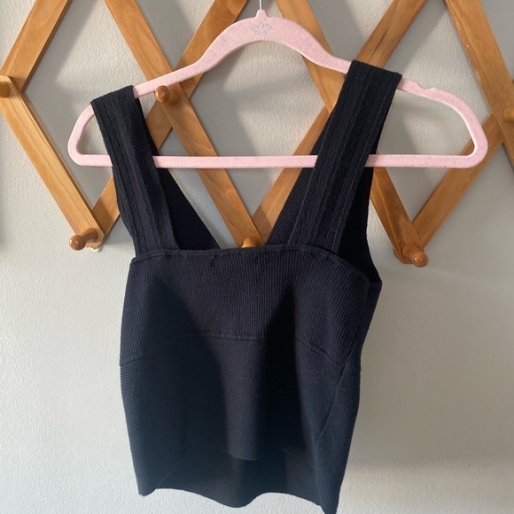 Banana Republic Black Knit Sweater tank size small - Picture 5 of 6